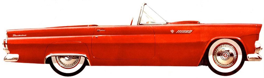 Image: 1955 Thunderbird in Torch Red