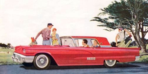 1958 Ford Thunderbird Hardtop in Grenadier Red