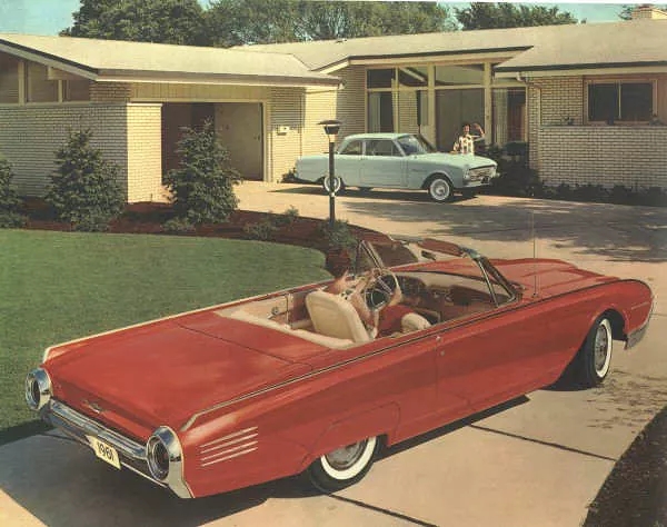 1961 Ford Thunderbird in Monte Carlo Red
