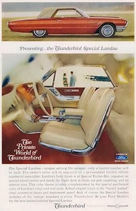 Thunderbird Special Landau magazine advertisement