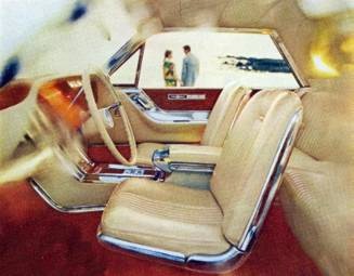 1965 Ford Thunderbird Special Landau interior in Parchment vinyl with Emberglo appointments