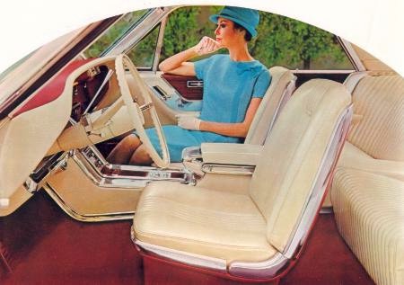 1965 Ford Thunderbird Special Landau interior in Parchment Vinyl with Emberglo Appointments