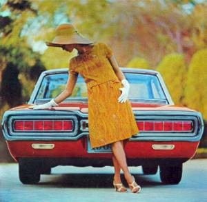 1965 Ford Thunderbird Special Landau rear view with new tail lamps designed for sequential turn signals